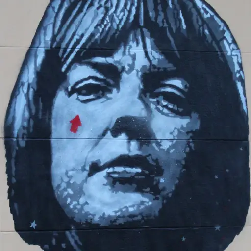 Logografik: Ernst Jandl Portrait von Theresa Heyer